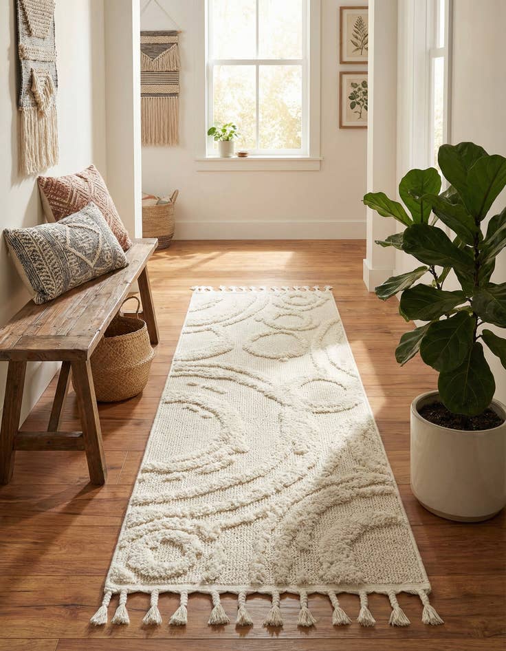 Detail image of 2' x 6' Boho Runner Rug