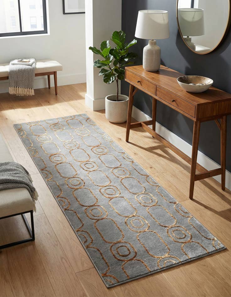 Detail image of 2' x 6' Vogue Geo Runner Rug