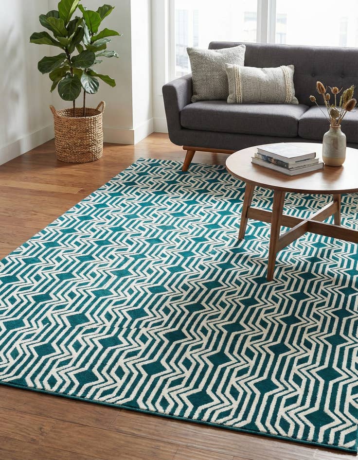 Detail image of 5' 3 x 8' Vince Camuto Rug