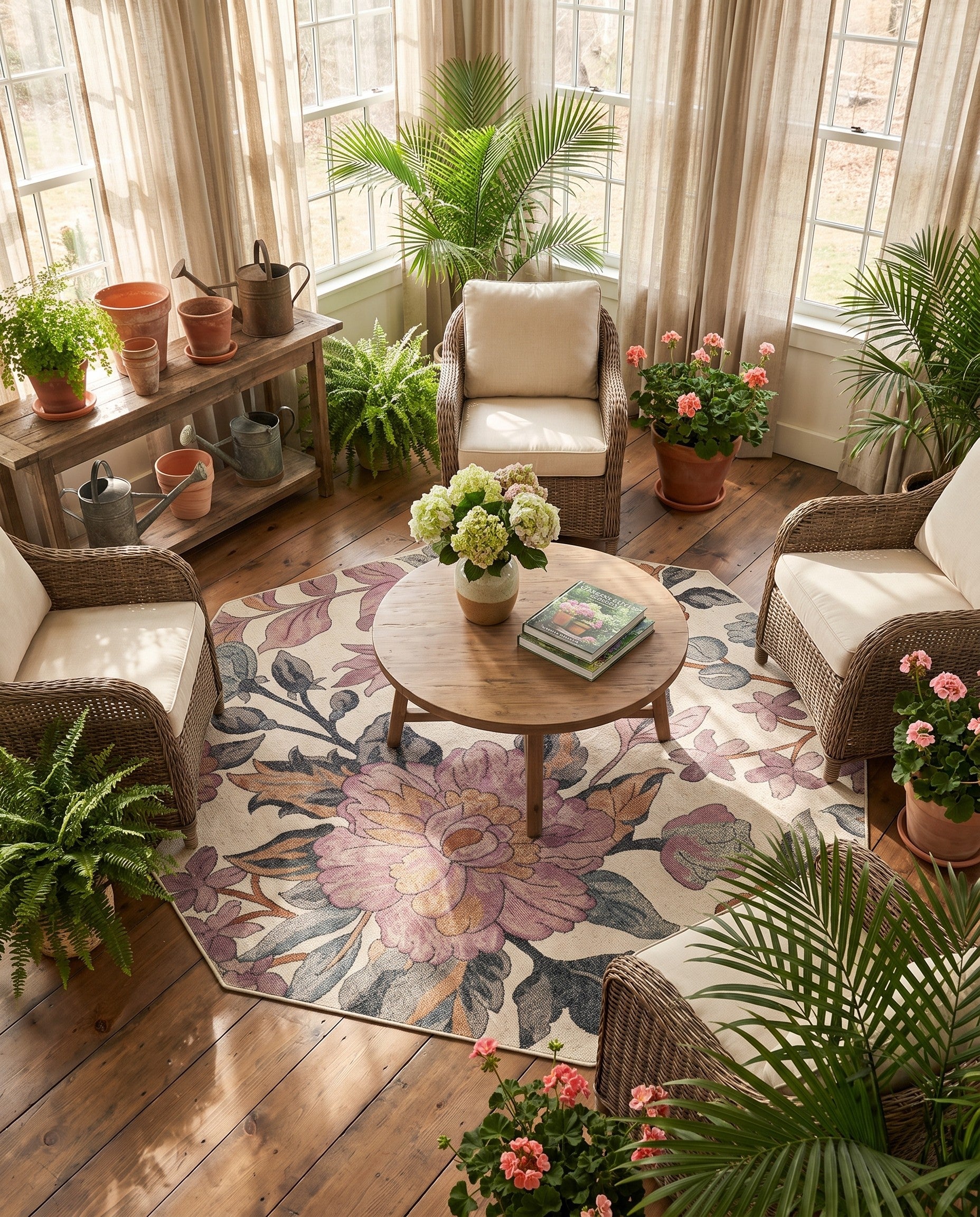 6' x 6' Blossom Octagon Rug