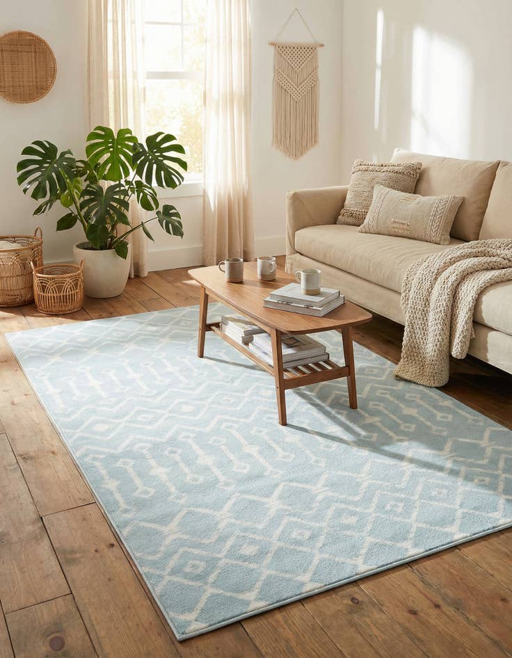 Detail image of 4' x 6' Kasbah Trellis Rug