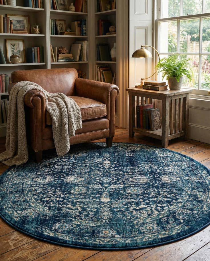 Detail image of 5' 3 x 5' 3 Dahlia Round Rug