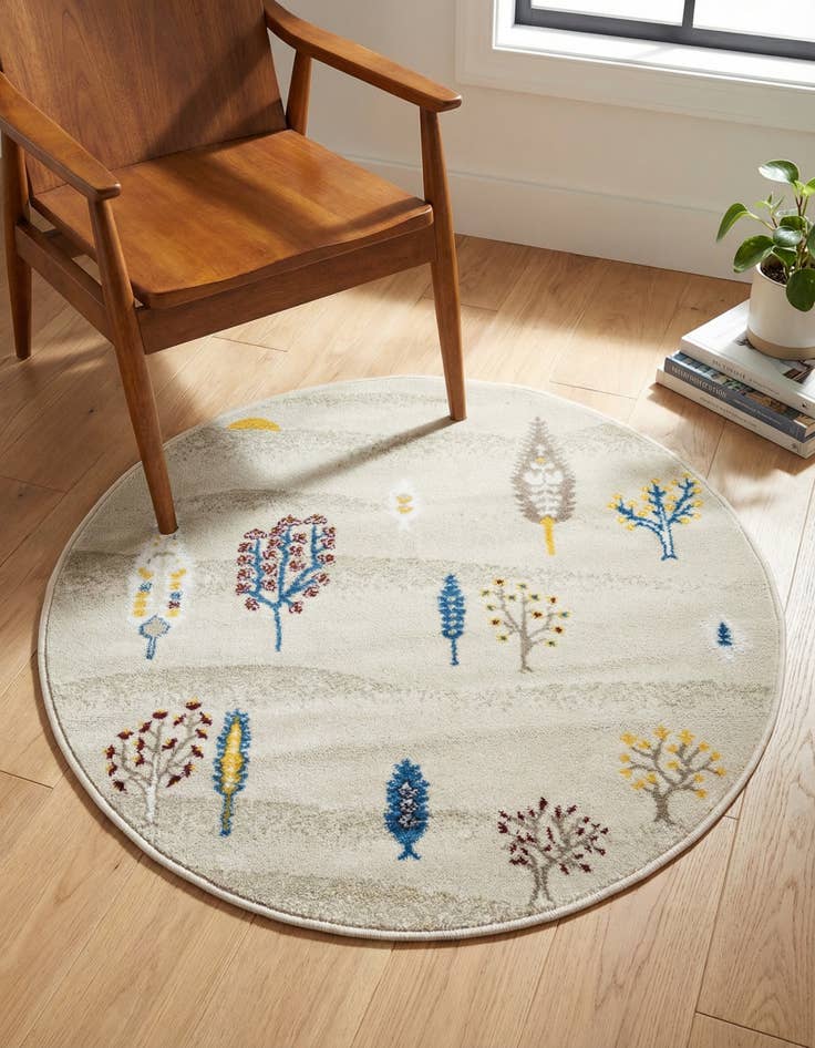 Detail image of 3' 1 x 3' 1 Laguna Round Rug