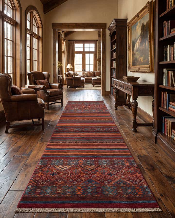 2' 8 x 8' 6 Hand Knotted Kazak Runner Rug