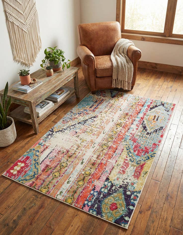 Detail image of 3' 3 x 5' 3 Washable Mesa Rug