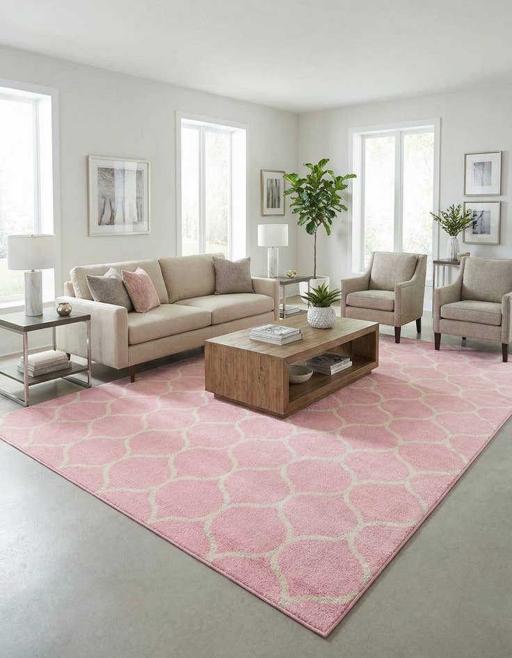 Detail image of 10' x 14' Trellis Frieze Rug