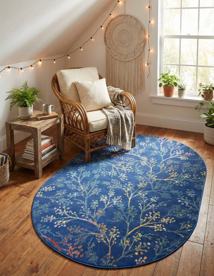 Detail image of 4' x 6' Blossom Oval Rug
