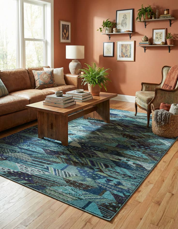 Detail image of 8' x 10' Washable Mesa Rug