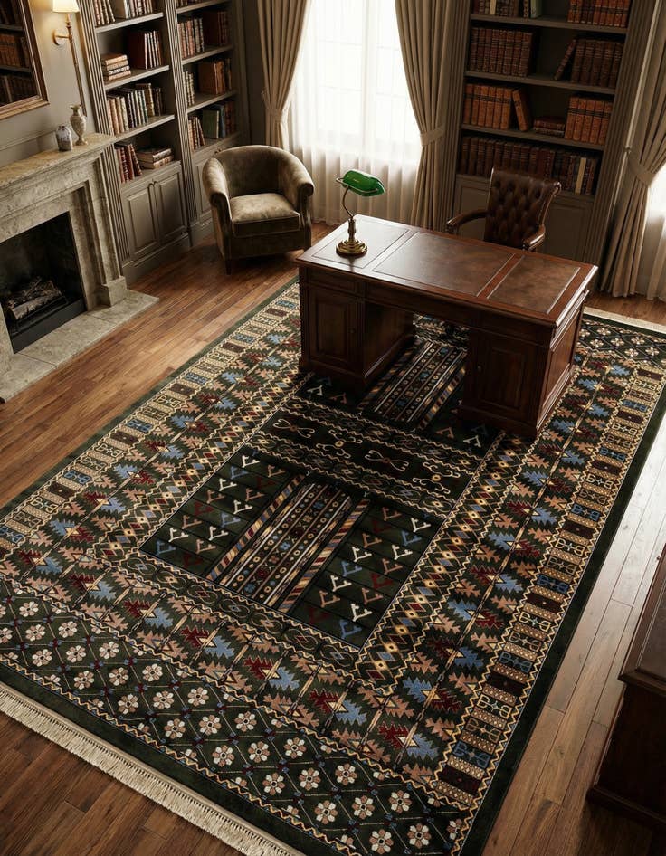 Detail image of 10' x 14' Bokhara Rug