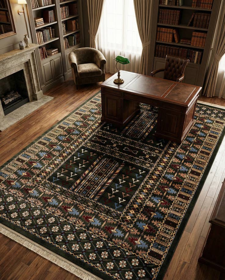 Detail image of 10' x 14' Bokhara Rug
