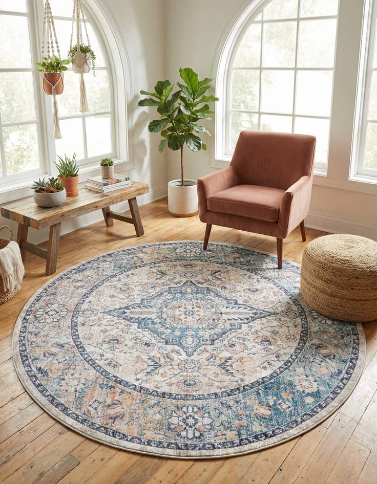Detail image of 7' x 7' Lola Round Rug