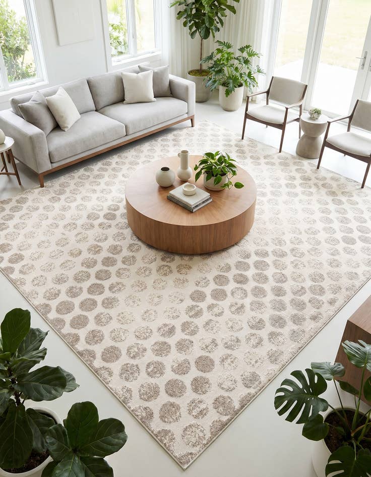 Detail image of 10' x 10' Easy-Clean Sabrina Soto Indoor / Outdoor Square Rug