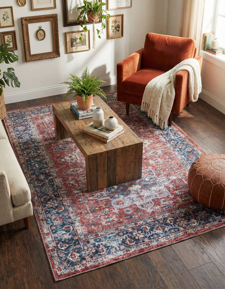 Detail image of 4' x 6' Washable Yara Rug