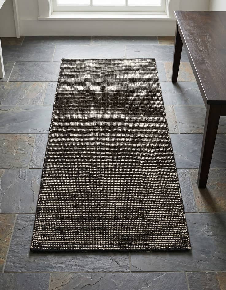 Detail image of 2' x 4' 1 Hand Woven Jill Zarin English Manor Farmhouse Wool Runner Rug