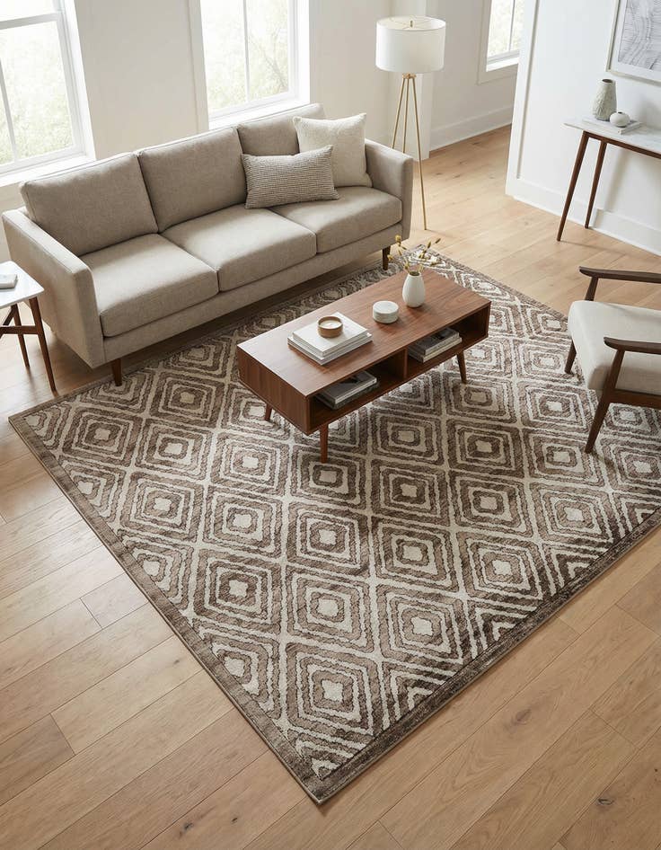 Detail image of 7' 10 x 7' 10 Hermitage Square Rug