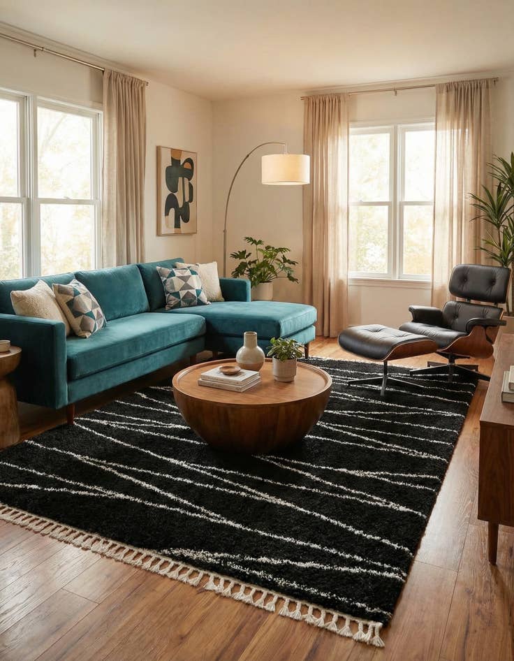 Detail image of 9' x 12' Serenity Shag Rug