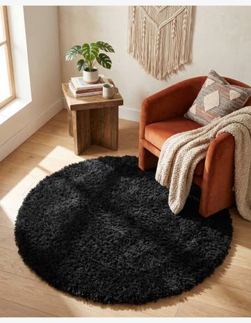 3' 3 x 3' 3 Infinity Shag Round Rug