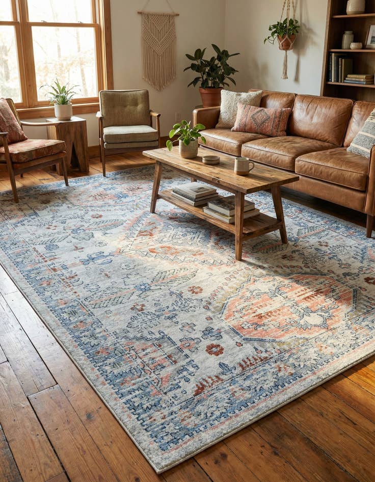 Detail image of 9' x 12' Kamala Washable Rug