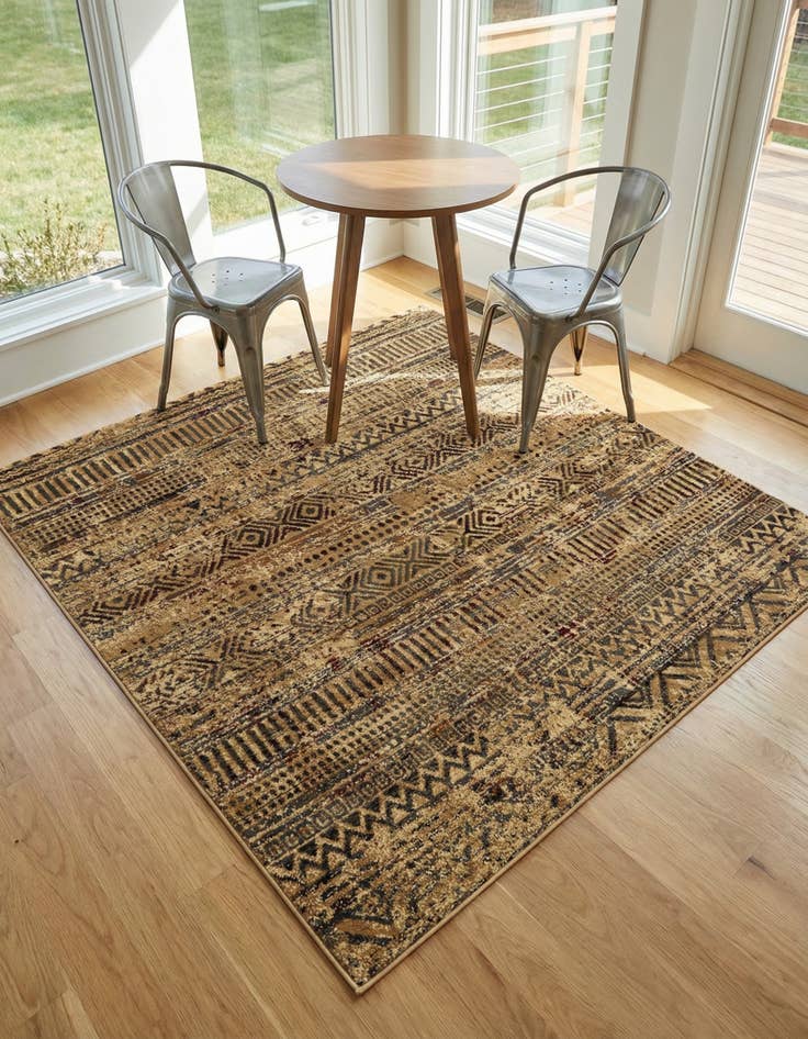 Detail image of 6' 1 x 6' 1 Saturn Square Rug