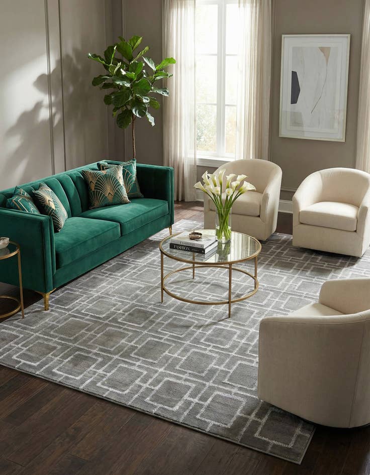 Detail image of 10' x 13'  Marilyn Monroe&trade; Glam Deco Rug