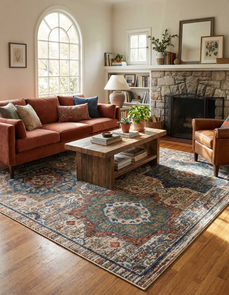 Detail image of 8' x 8' Isabella Square Rug