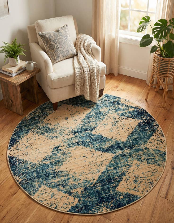 Detail image of 4' 5 x 4' 5 Graham Round Rug