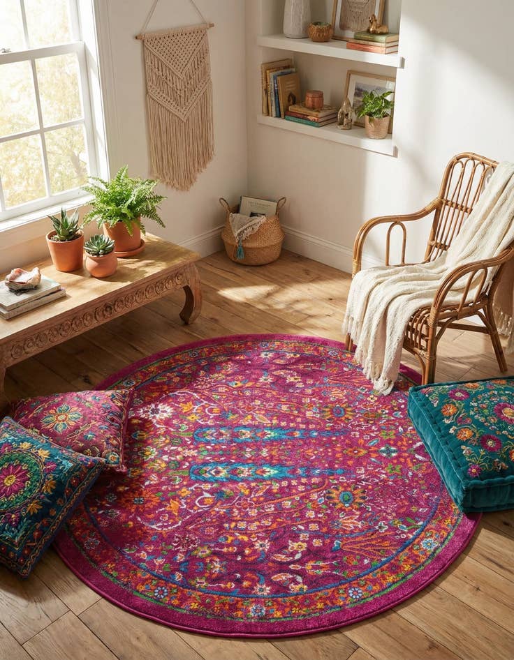 Detail image of  4' x 4' Calypso Round Rug