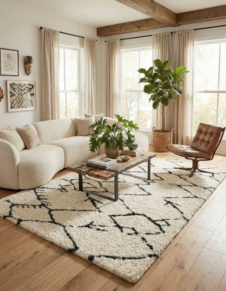 Detail image of 10' x 14' Infinity Shag Rug