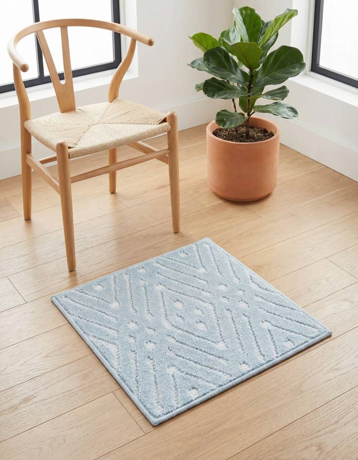 Detail image of 1' 8 x 1' 8 Washable Sabrina Soto Ella Indoor / Outdoor Sample Rug