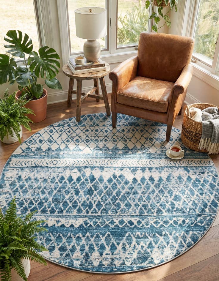 Detail image of 6' x 6' Leipzig Round Rug