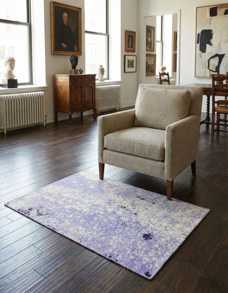 Detail image of 3' 6 x 5' 4 Hand Knotted Ultra Vintage Persian Wool Rug