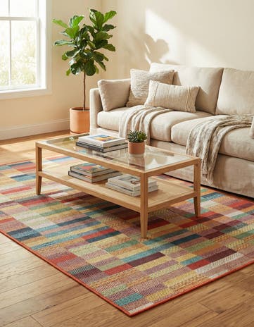 4' 1 x 6' 1 Easy-Clean Baja Indoor / Outdoor Rug