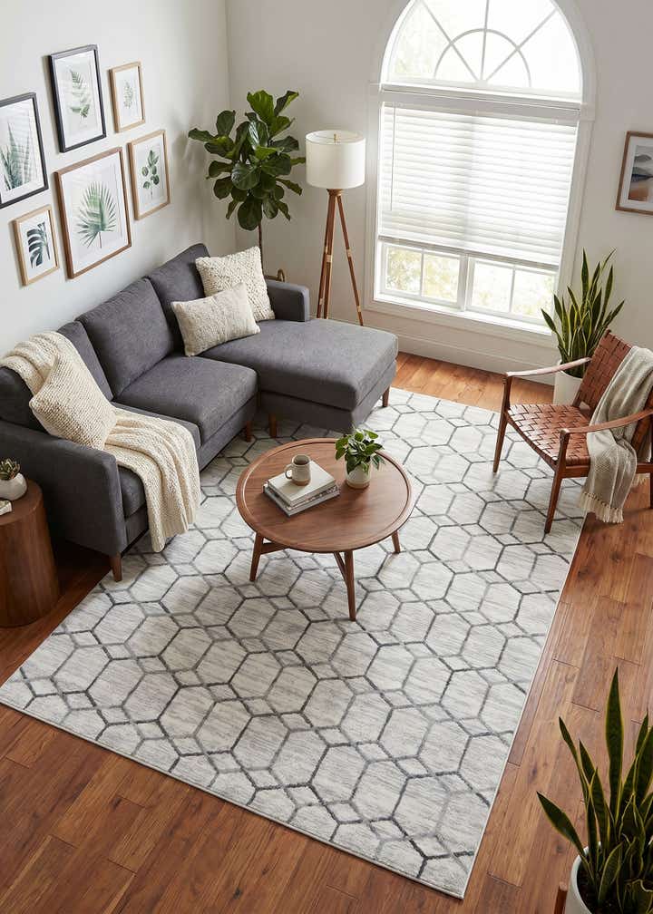 5' x 8' Lattice Trellis Rug