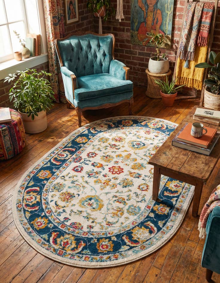 Detail image of 4' x 6' Aurelia Oval Rug