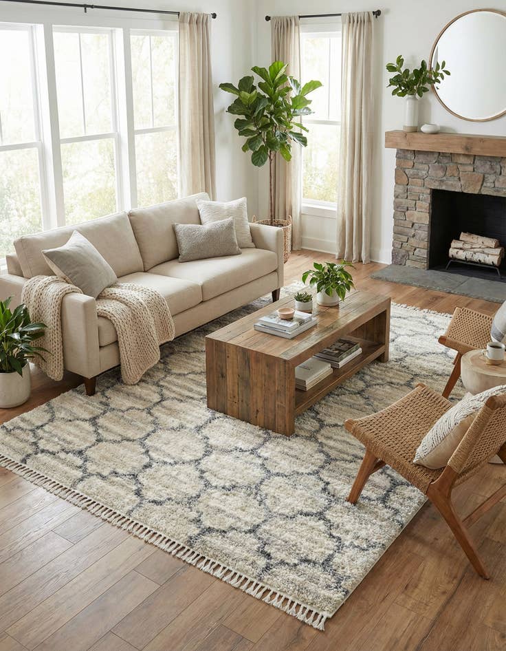 Detail image of 8' x 10' Athena Shag Rug