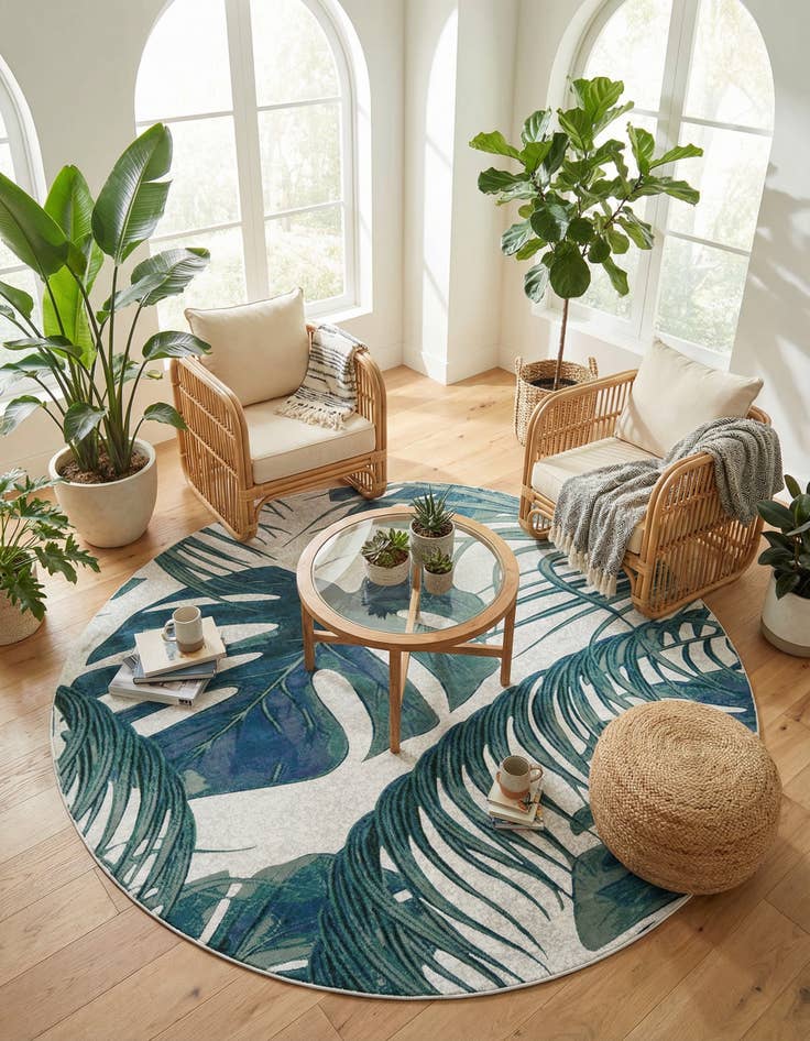 Detail image of 10' x 10' Blossom Round Rug