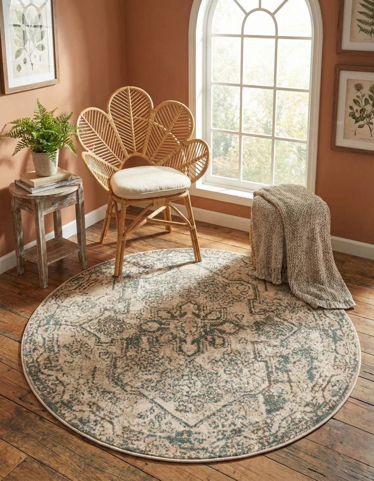 Detail image of 5' 3 x 5' 3 Mojave Round Rug