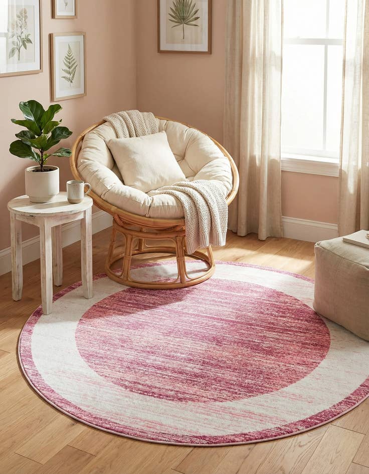 Detail image of Jill Zarin 5' 3 x 5' 3 Uptown Yorkville Round Rug