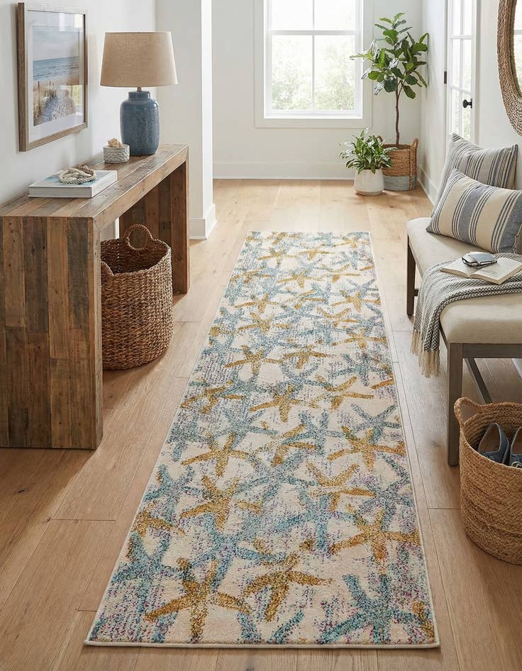 Detail image of 2' 7 x 10' Washable Amalfi Runner Rug