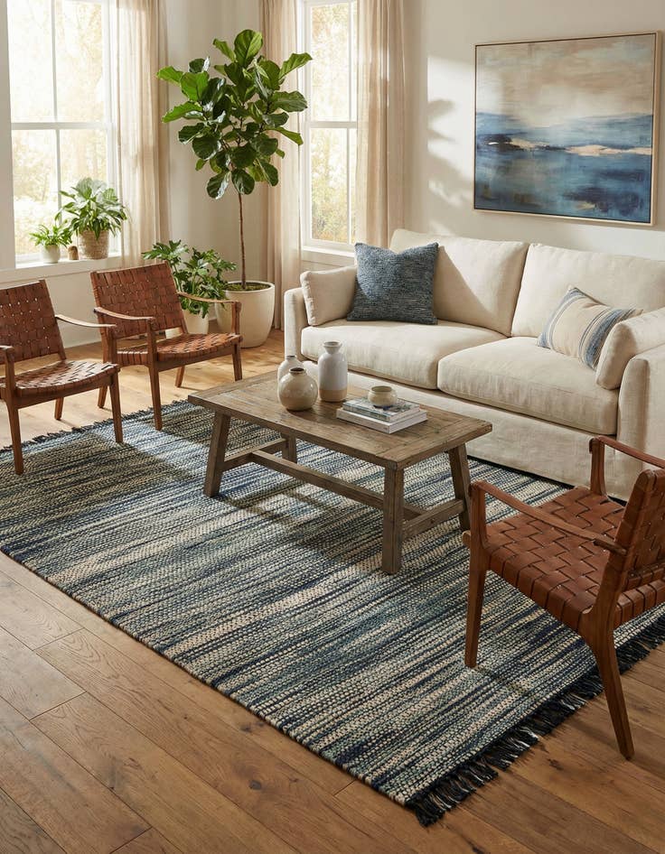 Detail image of 9' x 12'  Hand Woven Chunky Jute Rug