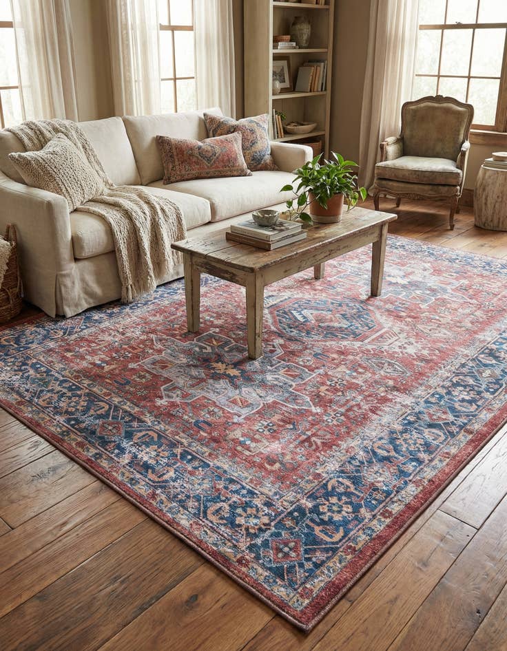 Detail image of 6' x 9' Washable Yara Rug