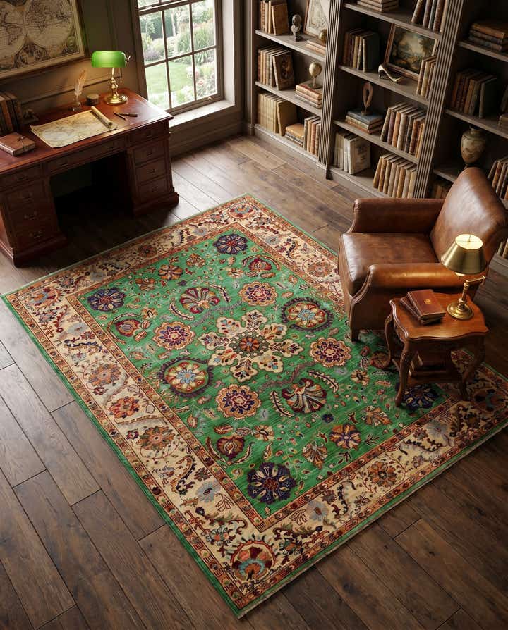 5' 2 x 6' 7 Hand Knotted Ariana Ziegler Rug