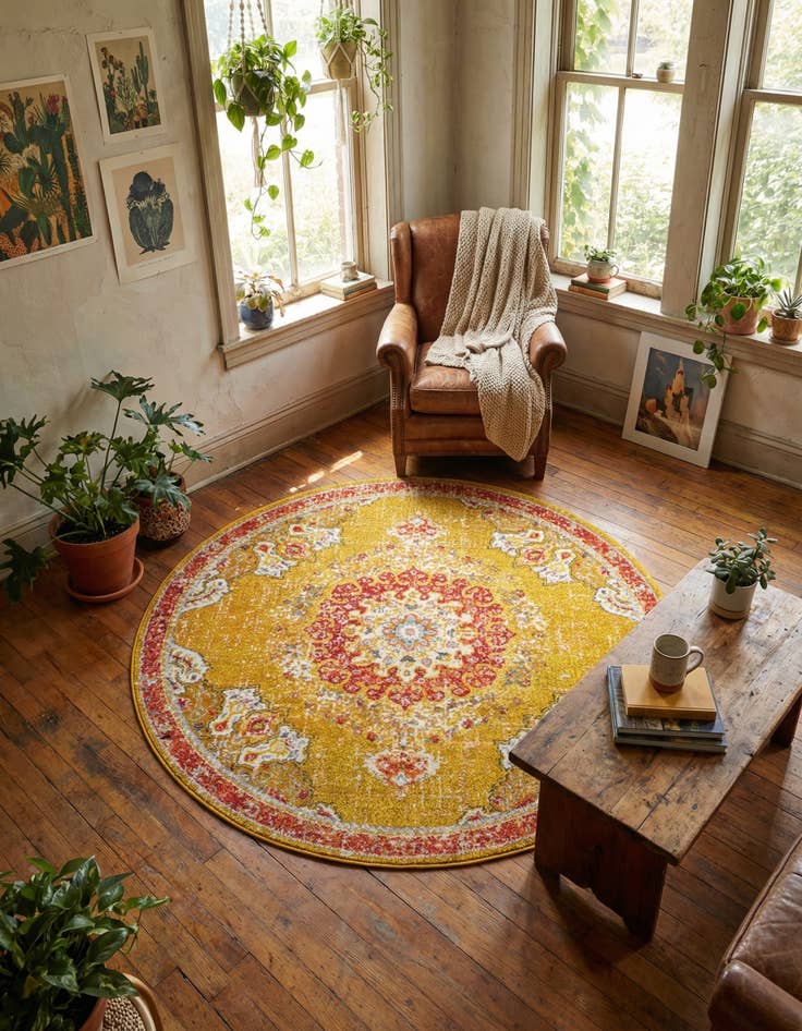 Detail image of 6' x 6' Madeline Round Rug