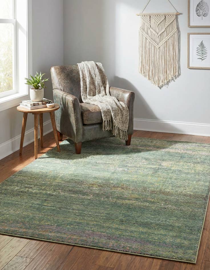 Detail image of 7' x 10' Aqua Rug