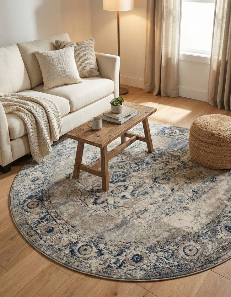 Detail image of 6' x 6' Oregon Round Rug