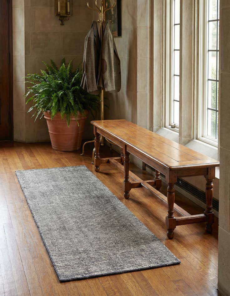 Detail image of 2' x 5' 1 Hand Woven Jill Zarin English Manor Farmhouse Wool Runner Rug