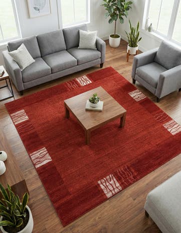 Terracotta Angelica Square Rug