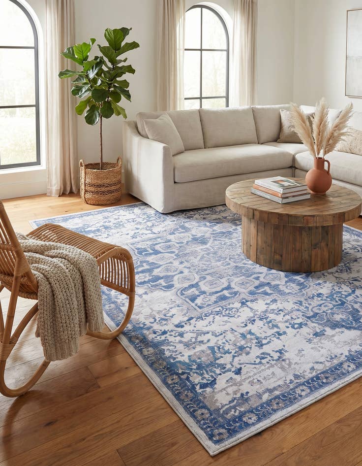 Detail image of 7' 10 x 10' Washable Francesca Rug