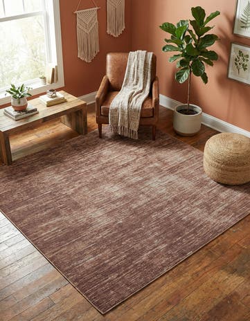 Brown Asha Square Rug
