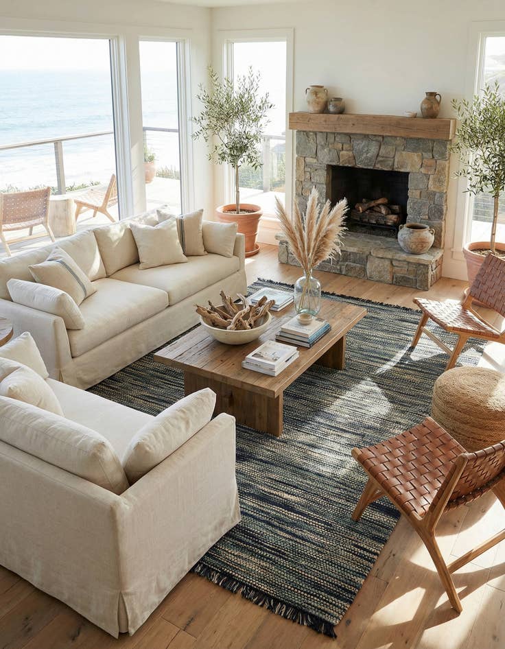 Detail image of 10' x 14' 1 Hand Woven Chunky Jute Rug